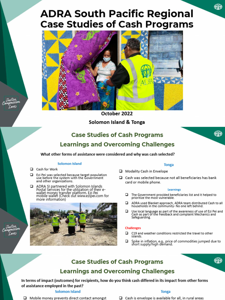 ADRA Case Studies in The Pacific | PDF | Economies