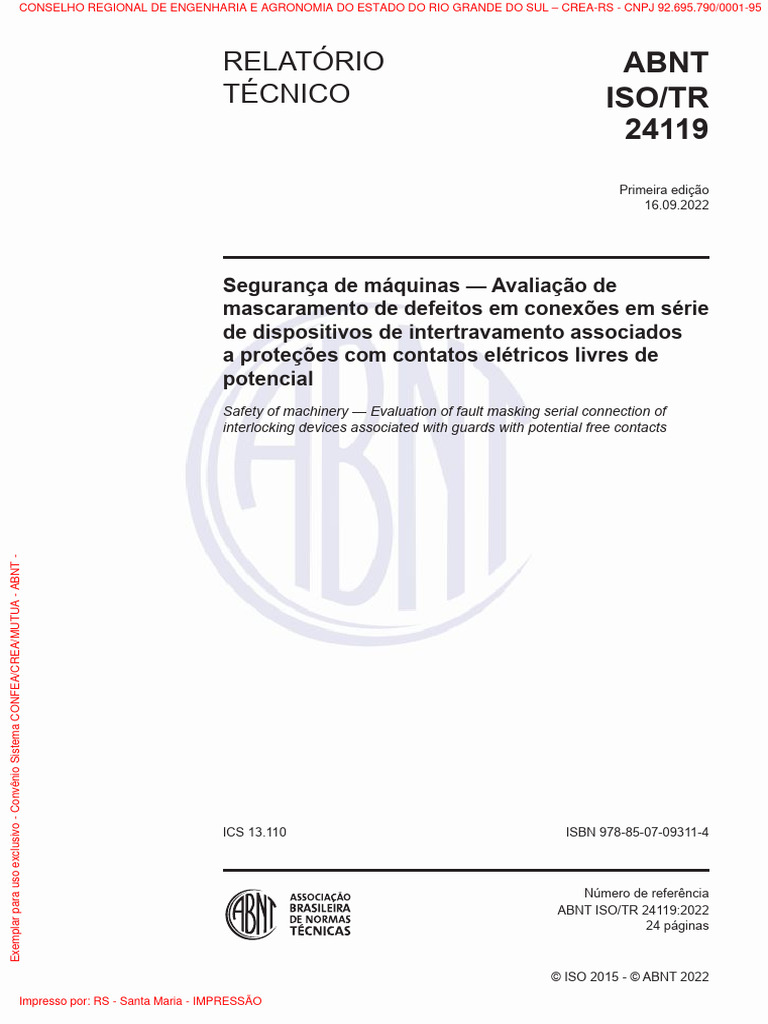 Abnt Iso TR 24119 2022 | PDF | Engenharia