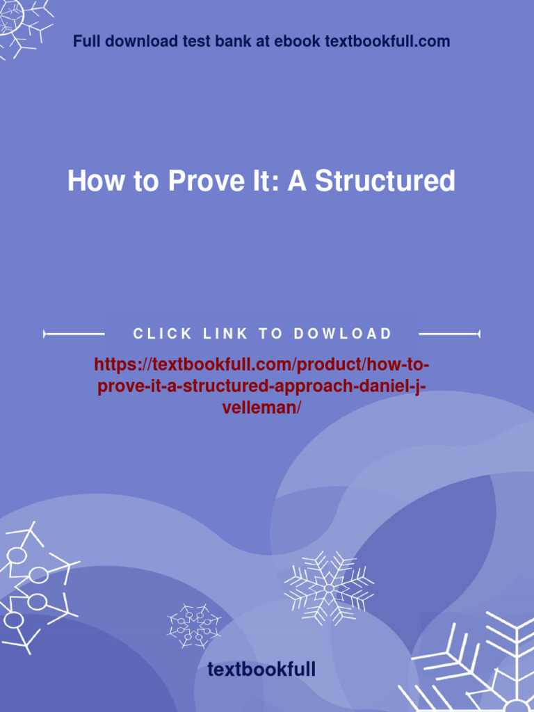How to Prove It: A Structured Approach 3, Velleman, Daniel J