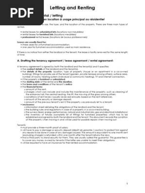 Letting and Renting-New