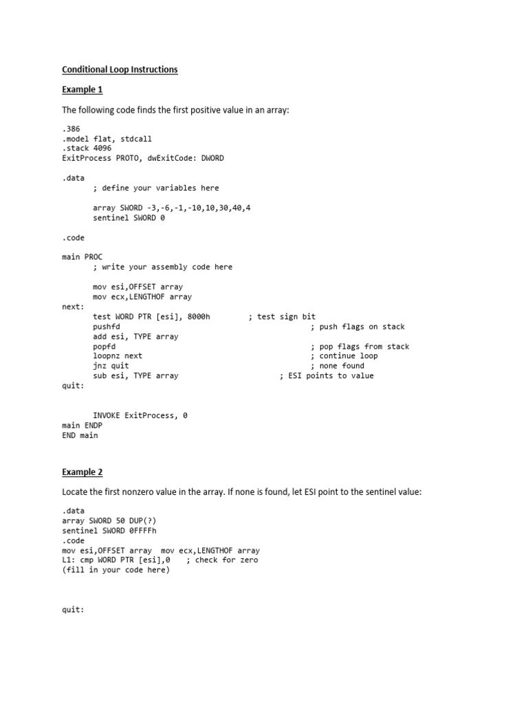 Lab 5 | PDF | Control Flow | Assembly Language