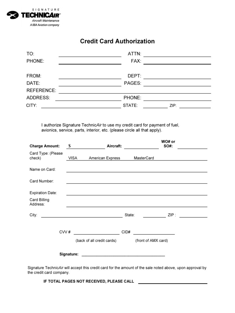 Credit Card Authorization | PDF | Business | Law
