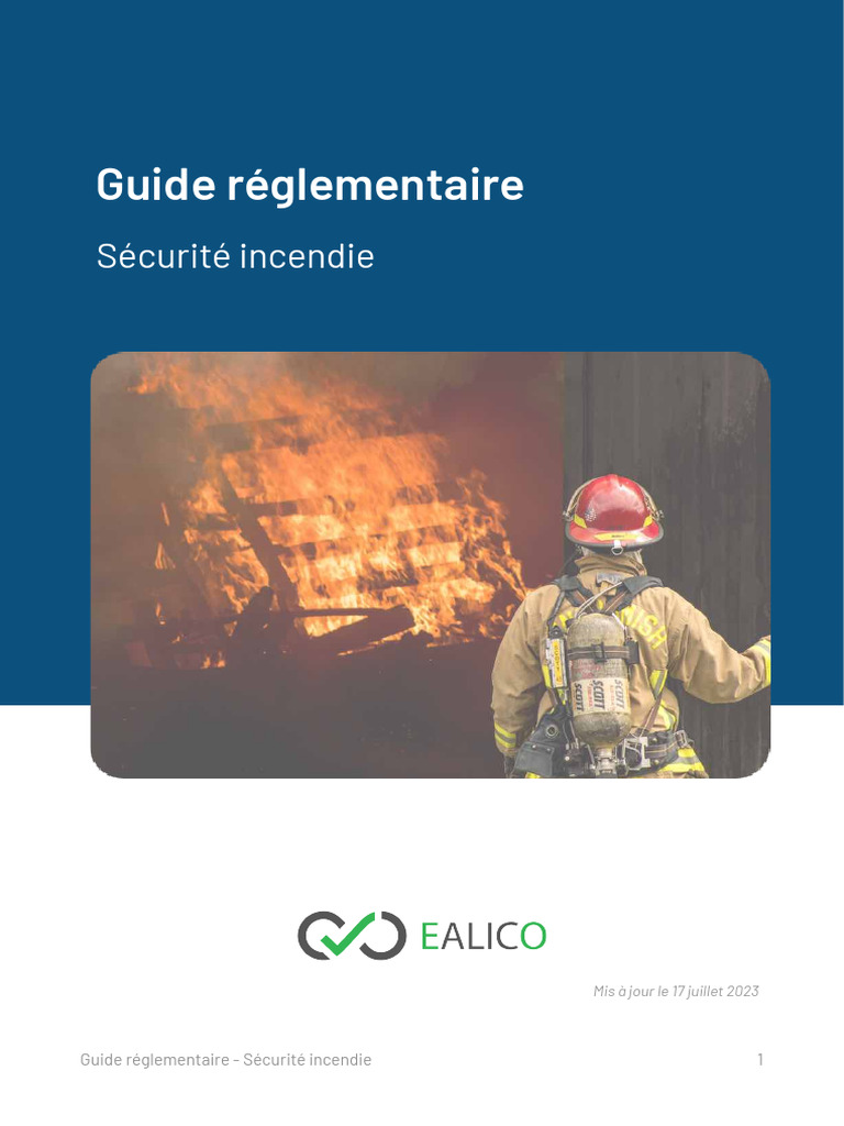 Guide de la réglementation incendie | PDF | Extincteur automatique à ...
