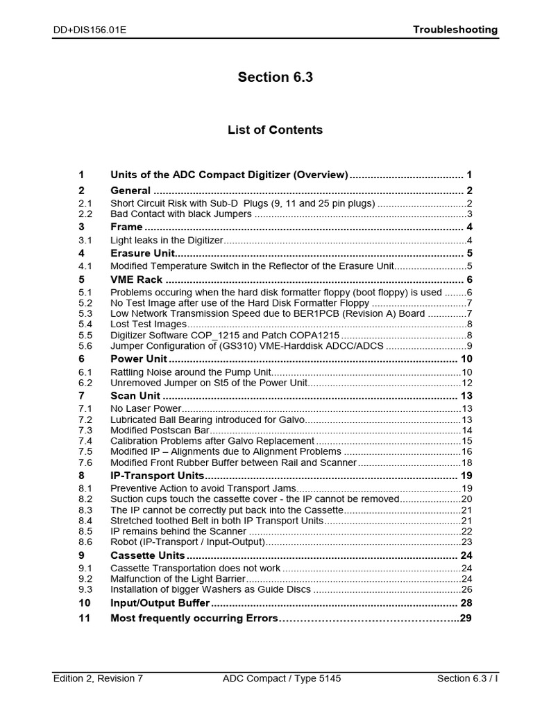 ADC Compact Digitizer Troubleshooting Guide | PDF | Floppy Disk | Belt ...