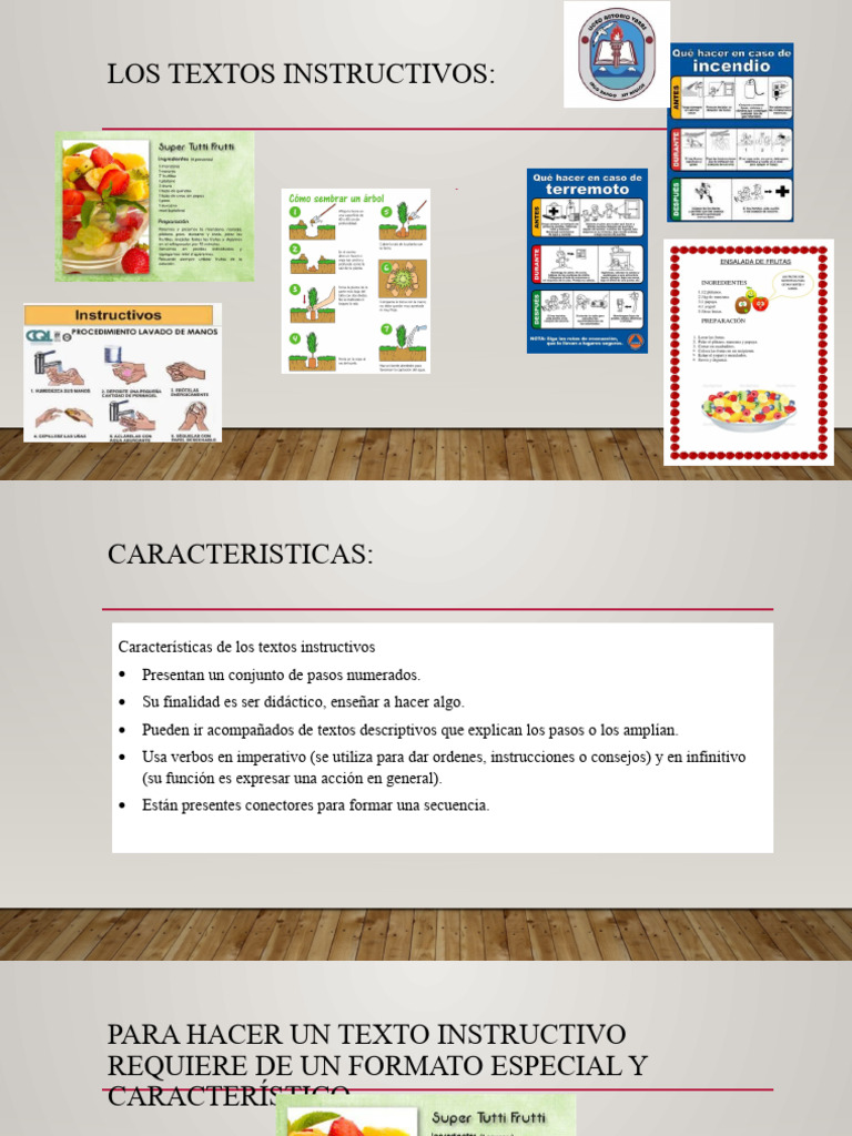 Características de Textos Instructivos | PDF | Artes del Lenguaje y ...