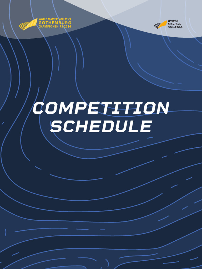 Masters Athletics Event Schedule | PDF | Track And Field | Sport Of ...