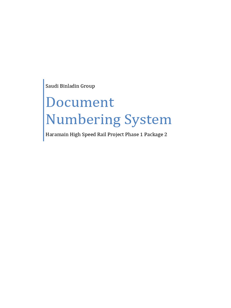 Document Numbering for Haramain Project | PDF | Specification ...