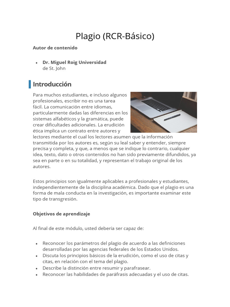 Plagio | PDF | Plagio | Deshonestidad academica