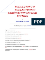 Microelectronic Fabrication Introduction Second Edition Errata Corrections