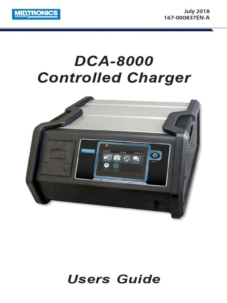 DCA-8000 Charger User Guide | PDF | Battery Charger | Ac Power Plugs ...