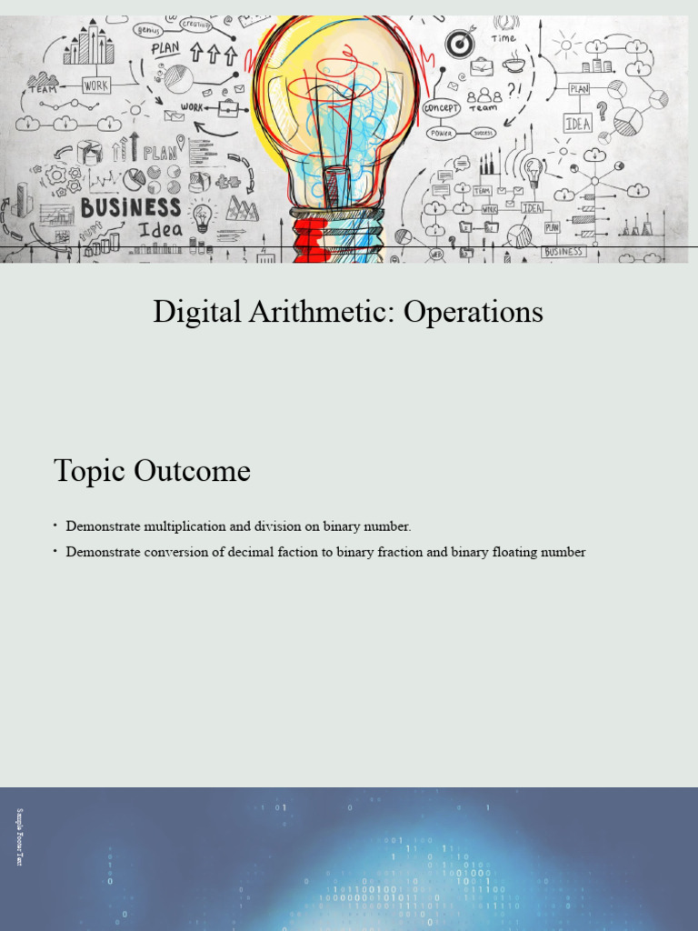 Week 3 - Digital Arithmetic | PDF | Subtraction | Lexicology