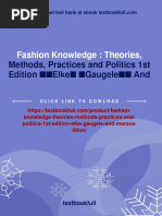 Buy Ebook Fashion Knowledge: Theories, Methods, Practices and Politics 1st Edition Elke Gaugele and Monica Titton Cheap Price