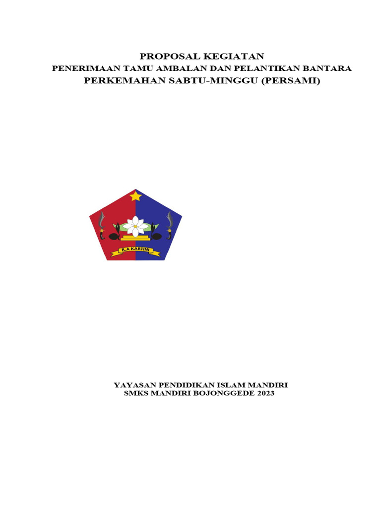 Persami SMK Mandiri Bojonggede 2023 | PDF