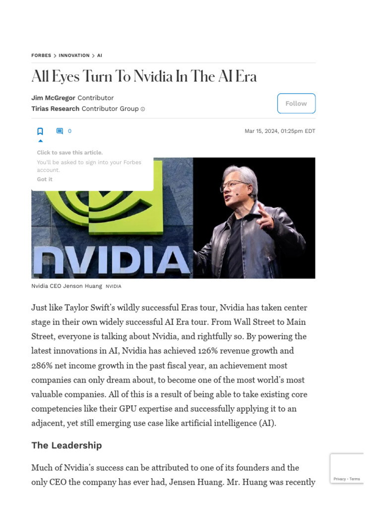 Nvidia's AI Era: Leadership and Growth | PDF | Graphics Processing Unit ...