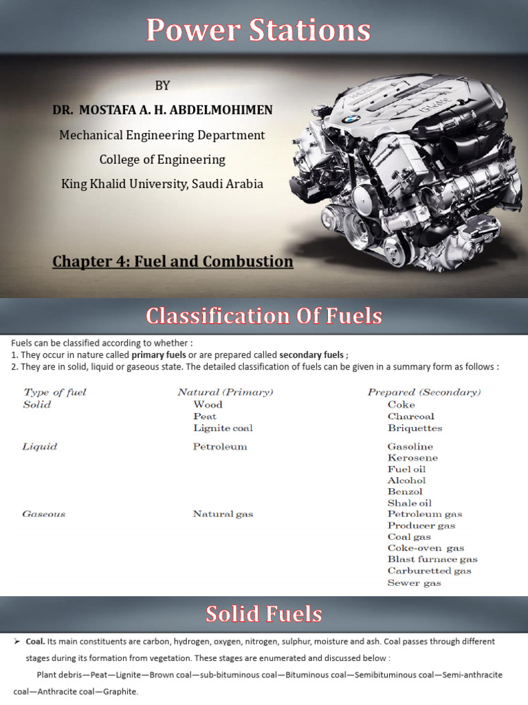 Fuel Classification and Combustion Basics | PDF | Coal | Natural Gas