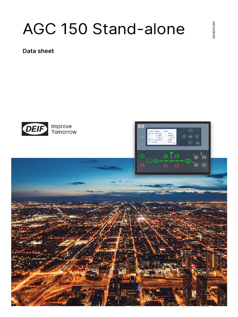 AGC 150 Stand-alone Controller Guide | PDF | Mains Electricity ...