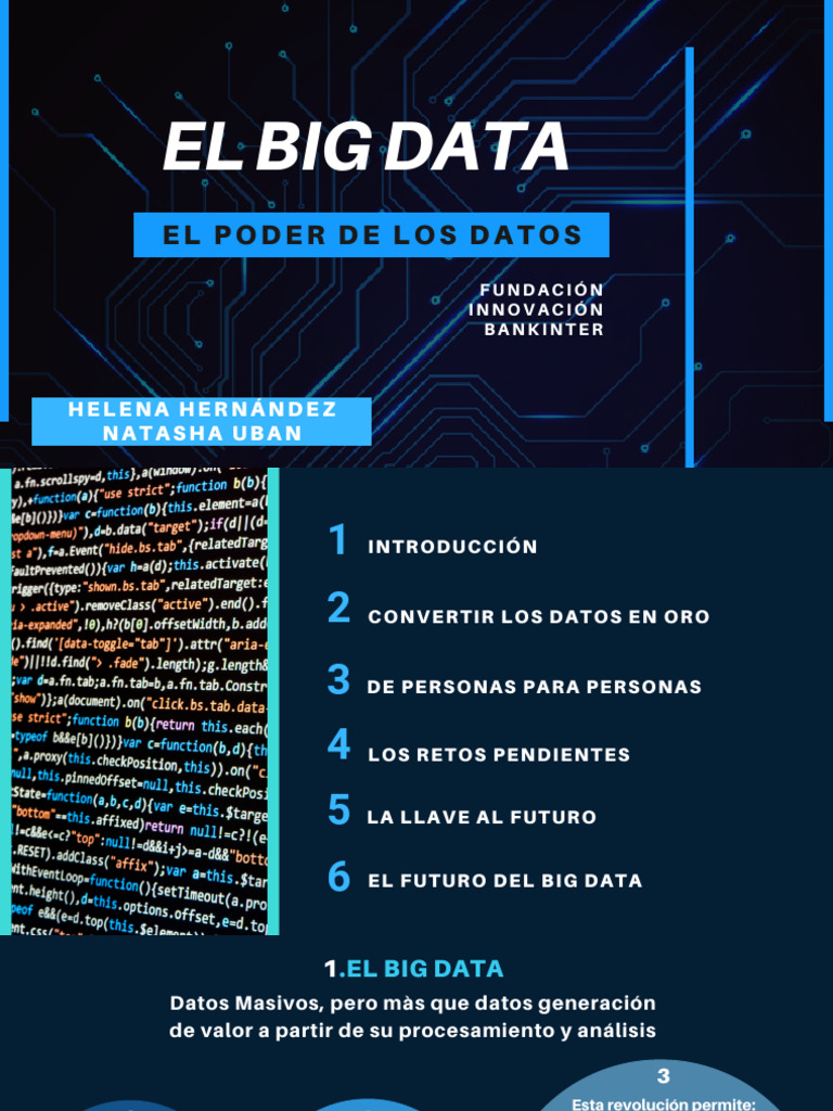 Big Data: Transformación y Retos Actuales | PDF | Big Data | Internet