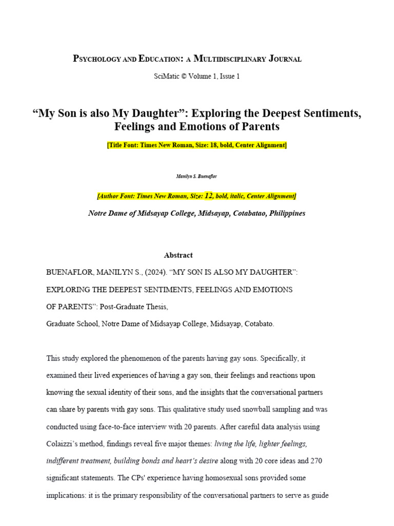 Psychology And Education Journal Template Pdf Homosexuality Bullying