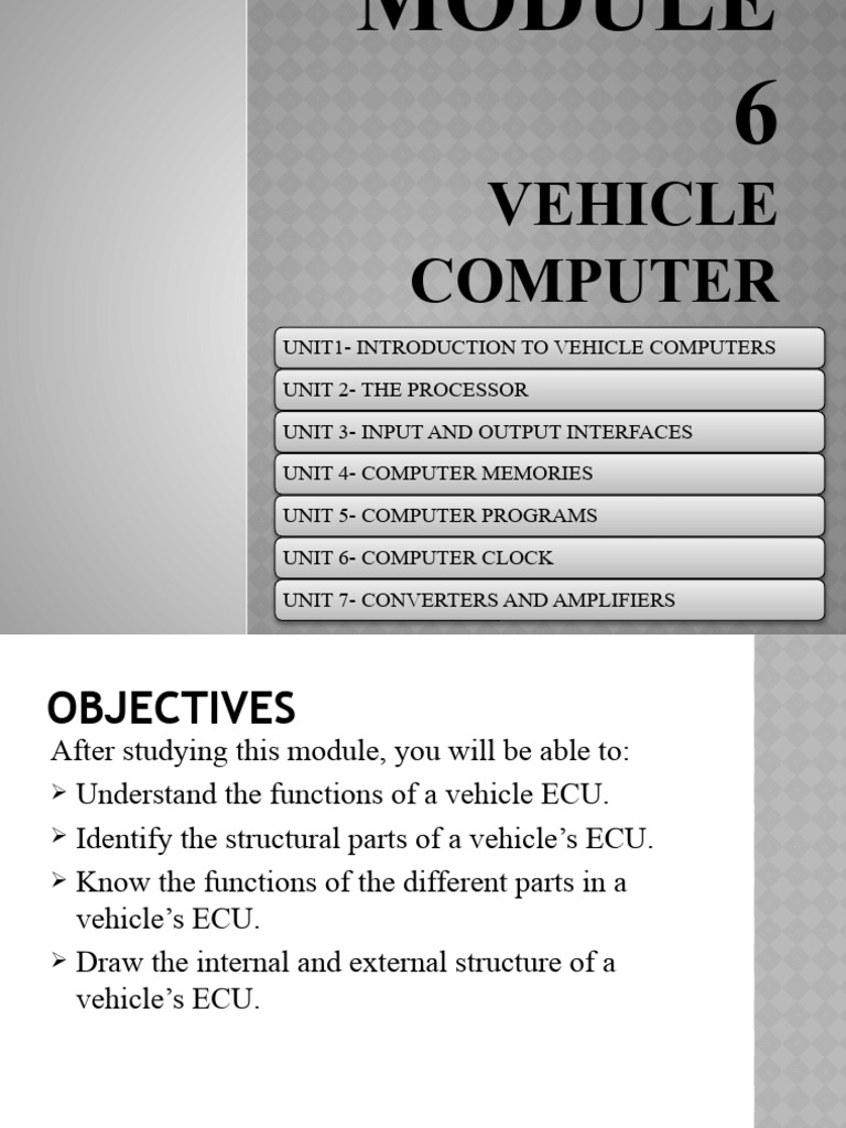 Understanding Vehicle Computer Systems | PDF | Read Only Memory ...
