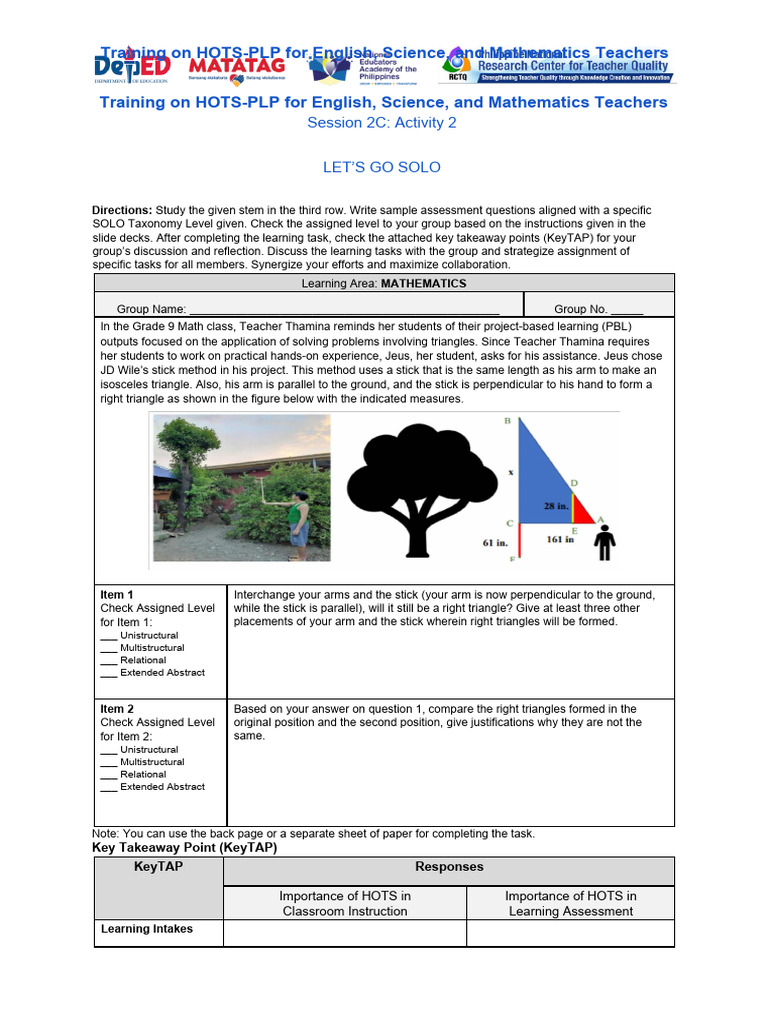 S2C - Activity Sheet - Activity 2 | PDF | Learning | Information