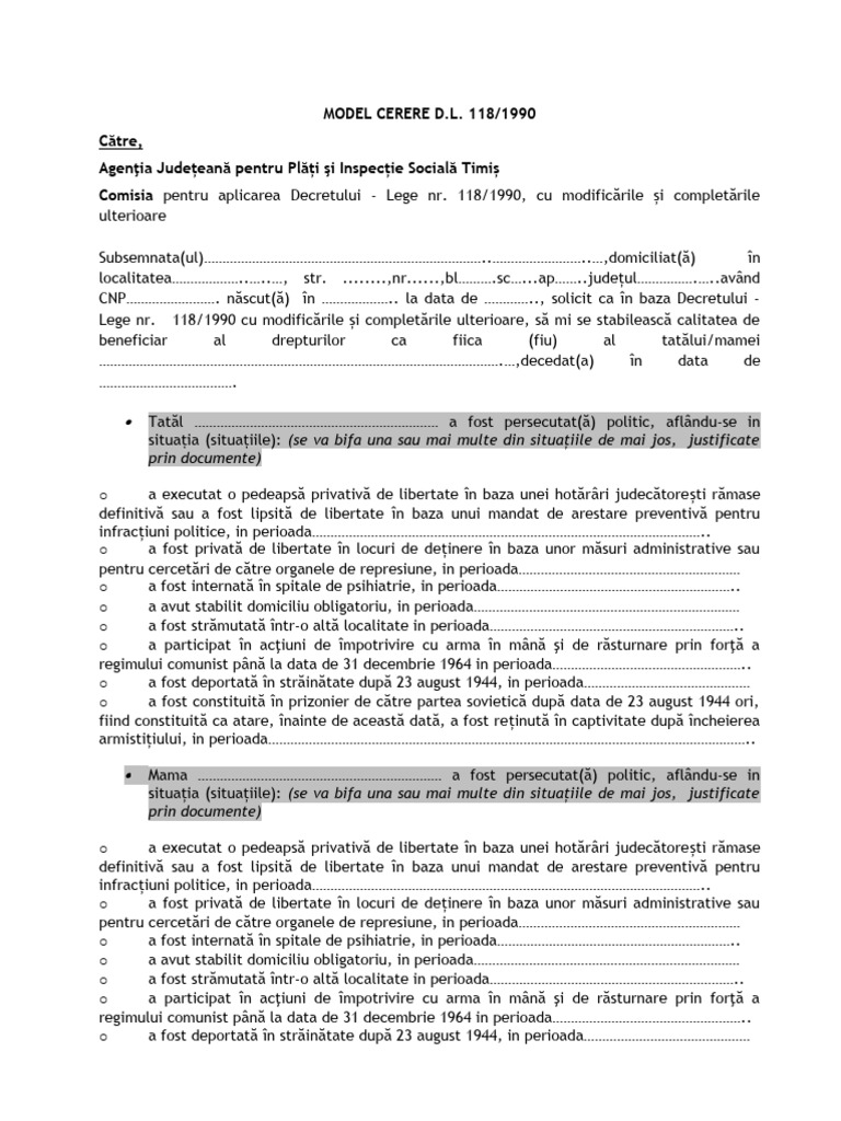 Model Cerere DL 118 - 1990 | PDF