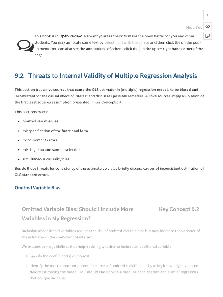 Omitted Variable Bias in Regression Analysis | PDF | Ordinary Least ...