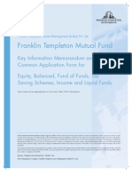 Franklin India TaxShield Application Form