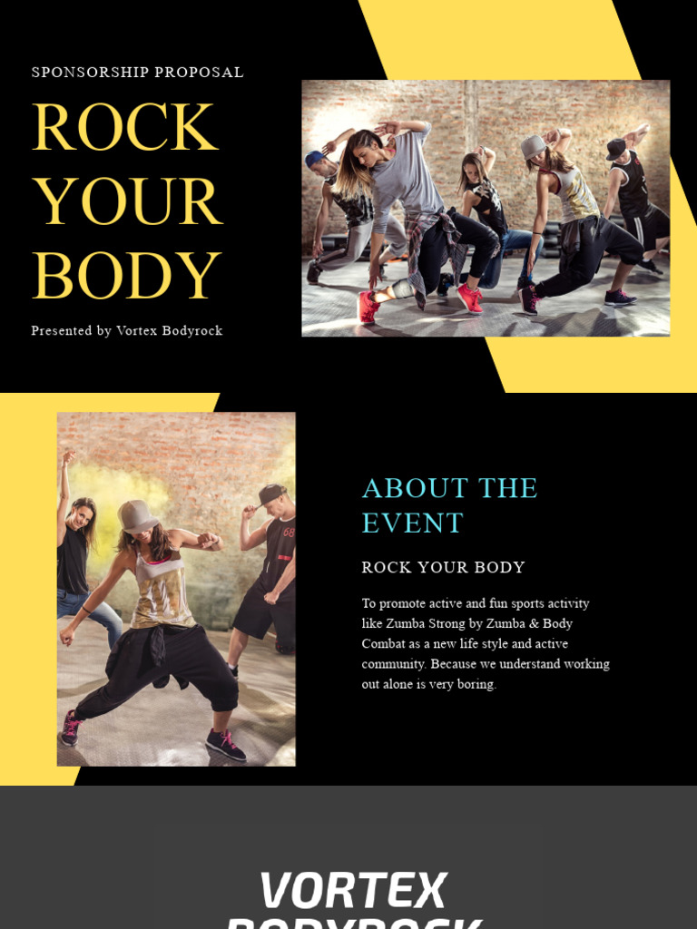 Sponsorship Proposal for Rock Your Body Event | PDF | Art