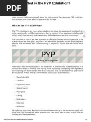 What is the PYP Exhibition_ - Answered - Twinkl Teaching Wiki