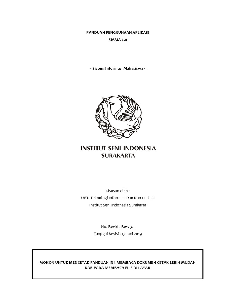 Panduan Aplikasi SIAMA 2.0 untuk Mahasiswa | PDF