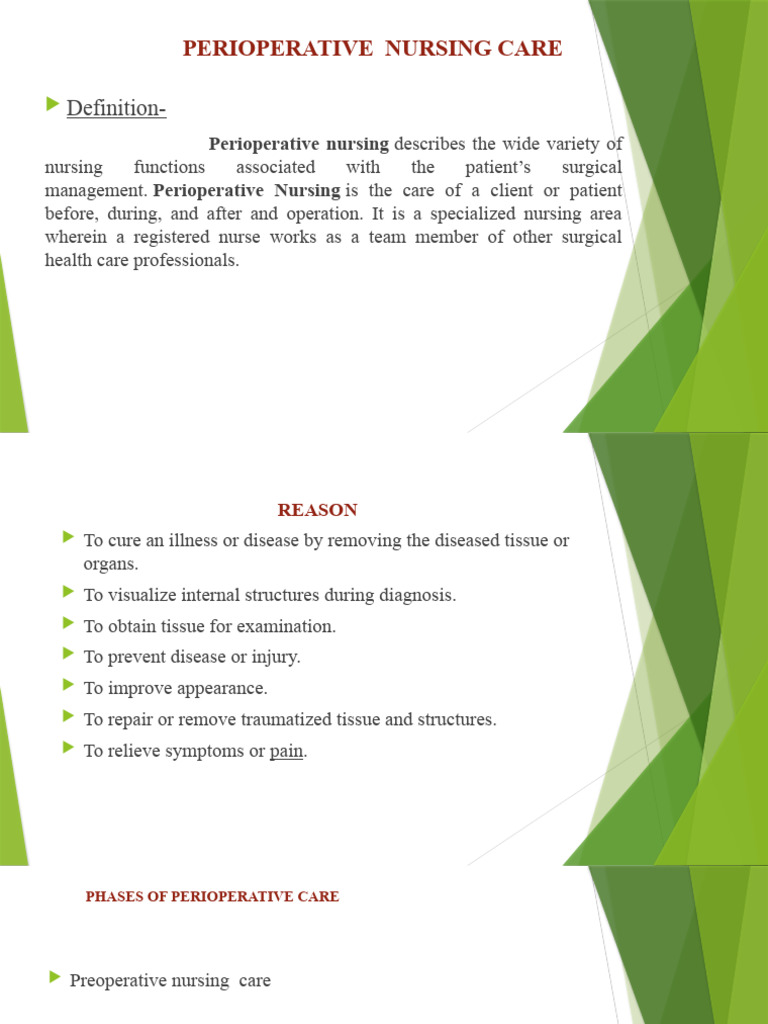 DEFINE PERIOPERATIVE CARE visual data 2