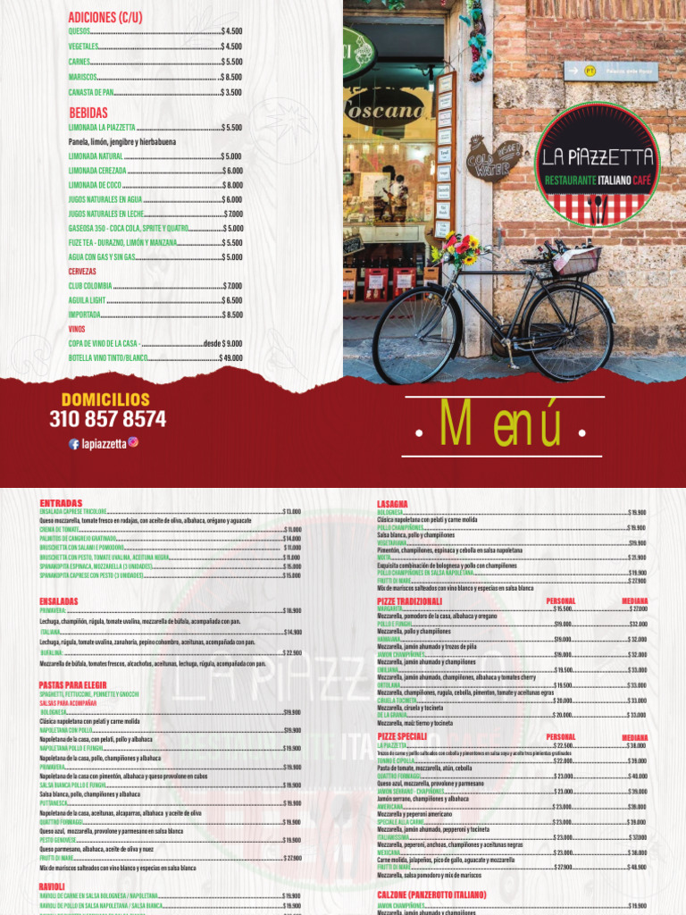 Carta Menu Pizzeta | PDF