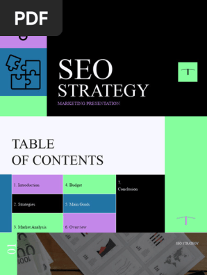 Minimal Geometric SEO Strategy Presentation