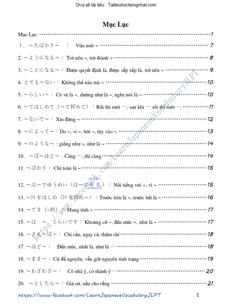 Tong Hop Ngu Phap Tieng Nhat n3 | PDF