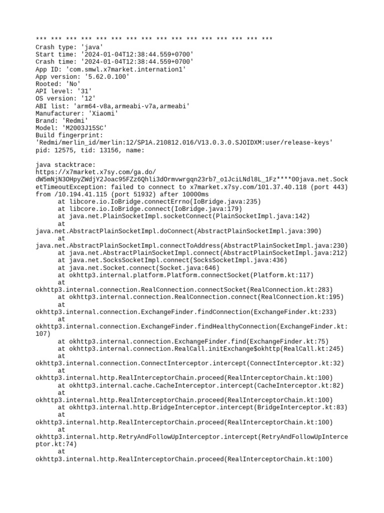 Catchlogs - 2024-01-04 at 12-38-44 - 5.62.0.100 (1410) - .Java | PDF ...