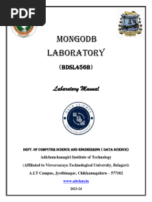 MongoDB (BDSL456B) Manual