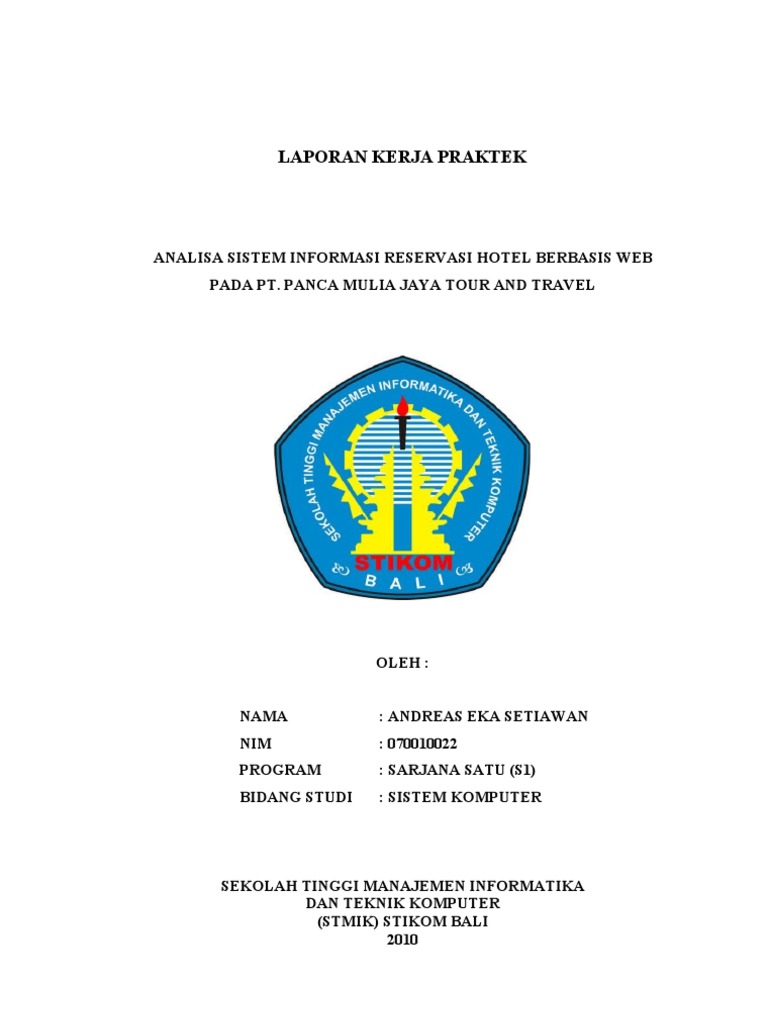Contoh Laporan Pkl Sistem Informasi Berbasis Web Temukan Contoh