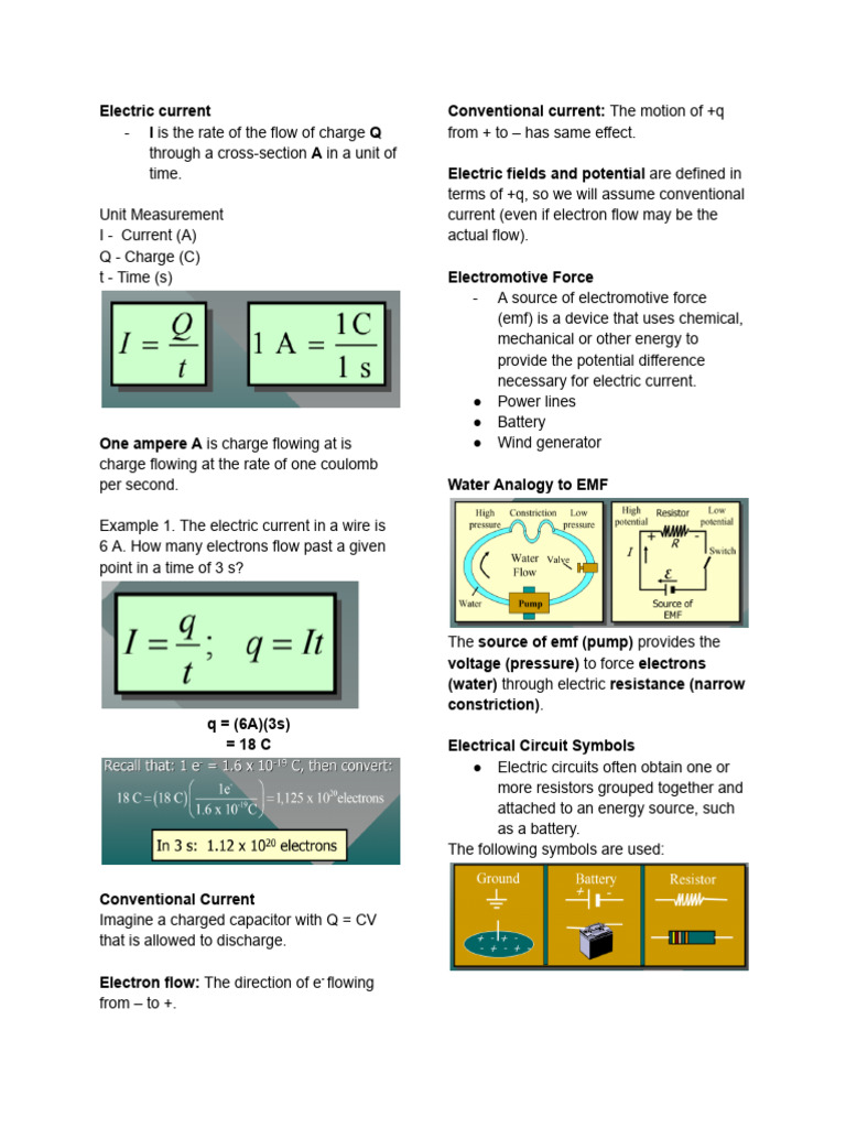 Physics 4 | PDF | Electrical Resistance And Conductance | Electric Current