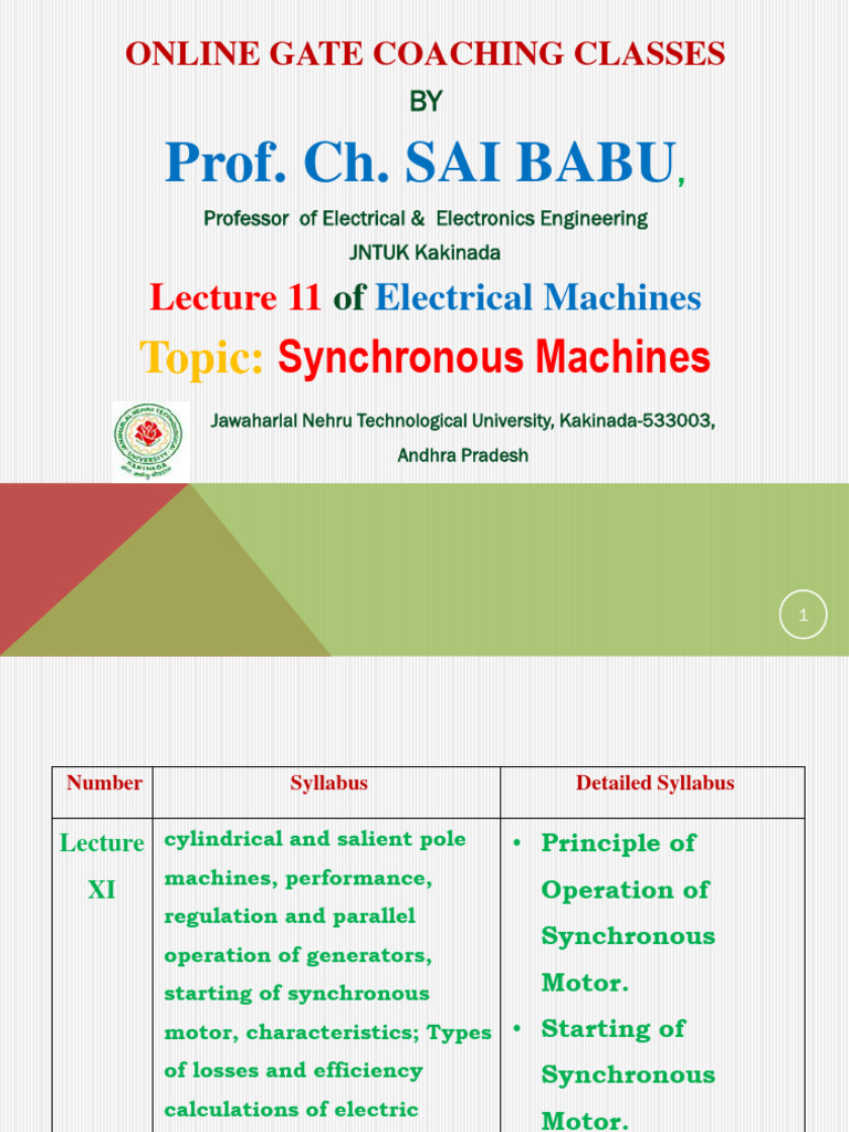 Synchronous Motor Pdf Electric Motor Electric Power