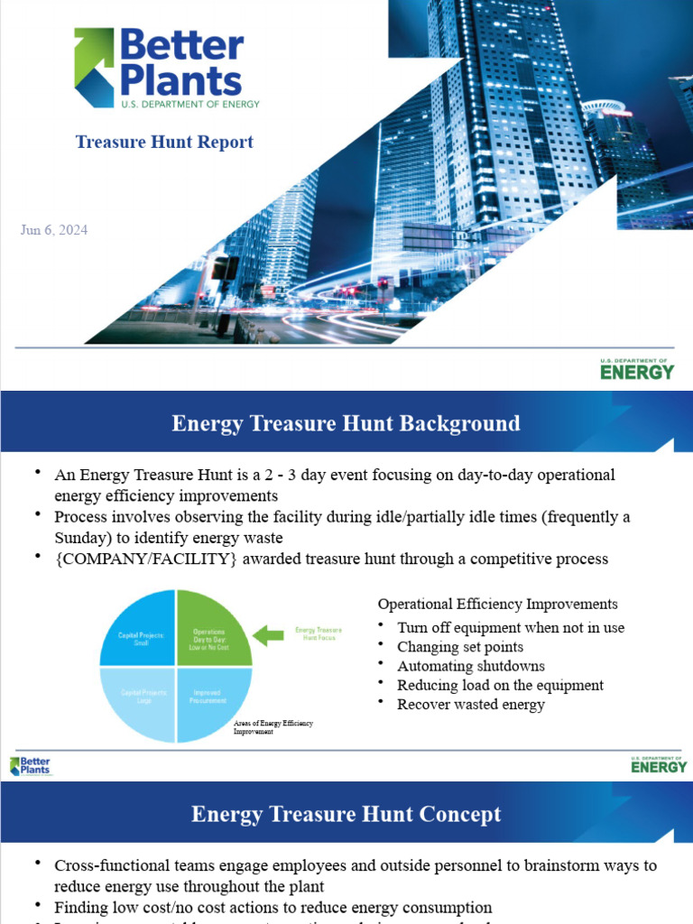 Energy Efficiency Treasure Hunt Report | PDF | Boiler | Efficient ...
