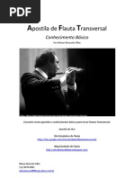 Apostila de Flauta Transversal, Conhecimento Básico. Site Estudante de Flauta - Nilson Mascolo