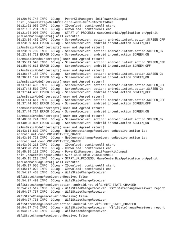 Android App Log Analysis Report | PDF
