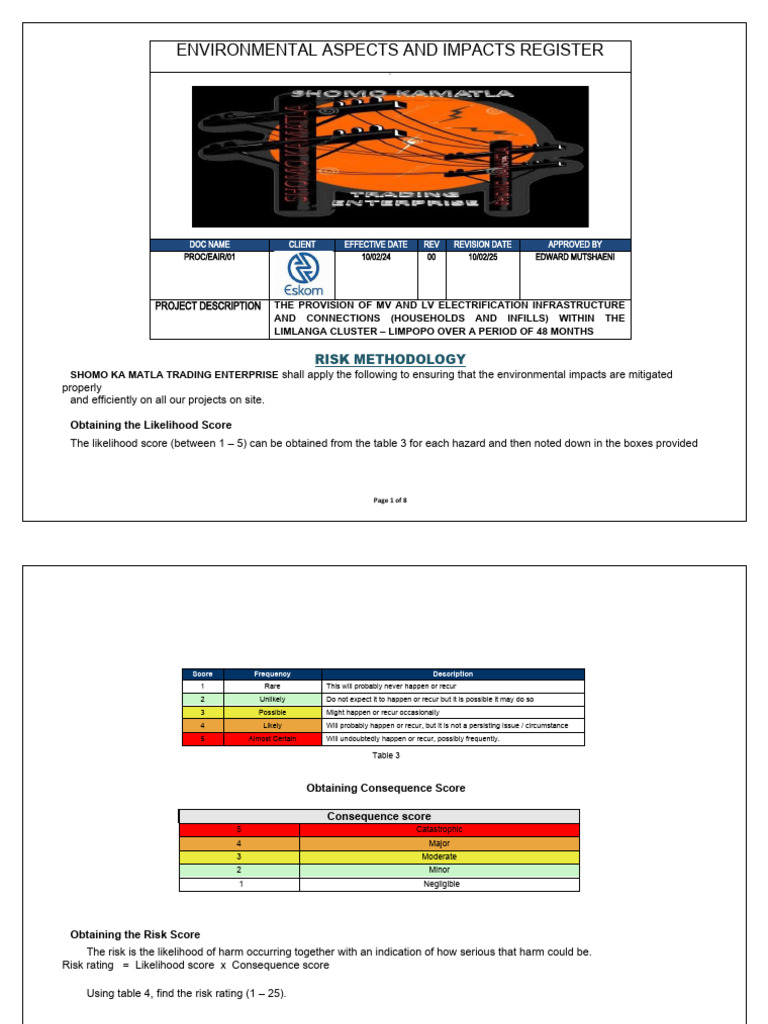 Environmental Risk Assessment Methodology | PDF | Waste | Waste Management