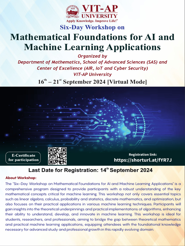 AI&ML Workshop Brochure | PDF | Machine Learning | Mathematics