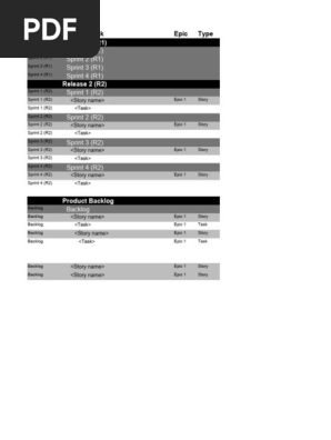 Sheet - Backlog & Sprint Planner