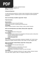 Java Spring Boot Resume Example | PDF | Software Development | Cloud ...