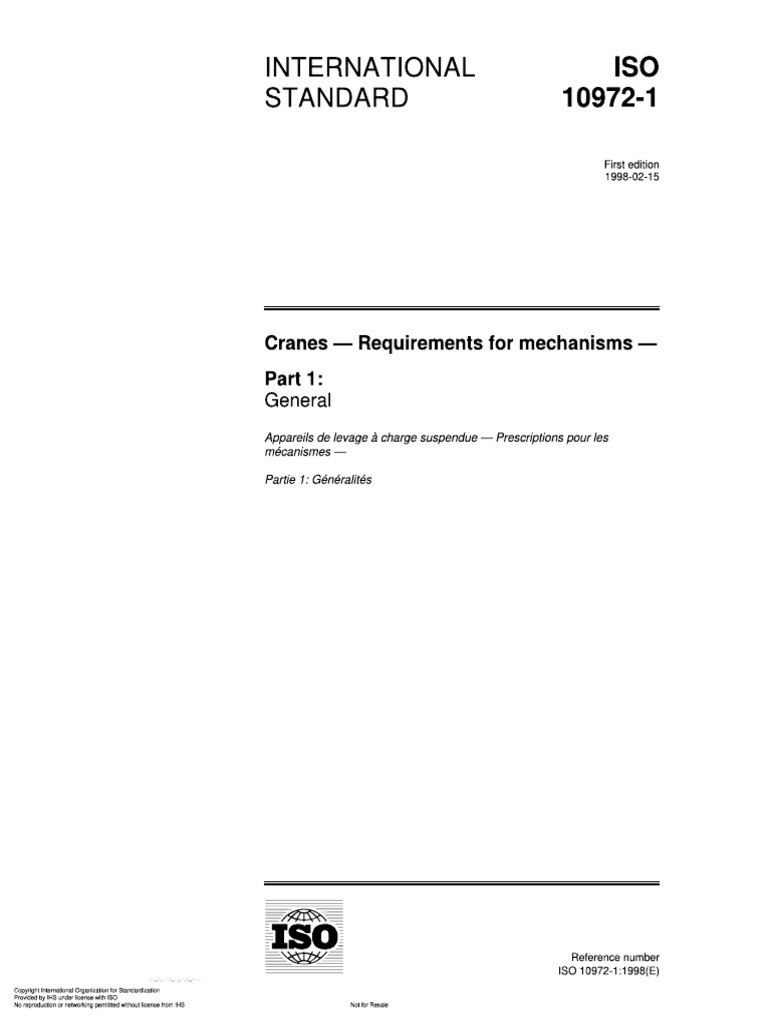 Iso 10972-1-1998 | PDF