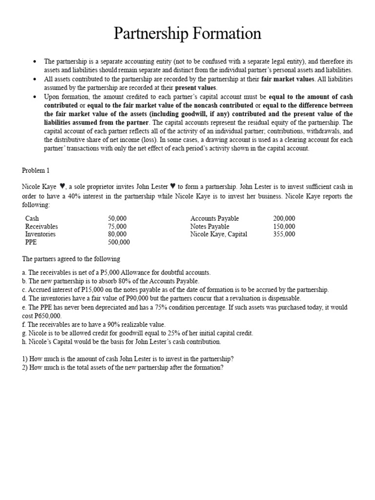 Partnership Accounting Guide | PDF | Balance Sheet | Book Value