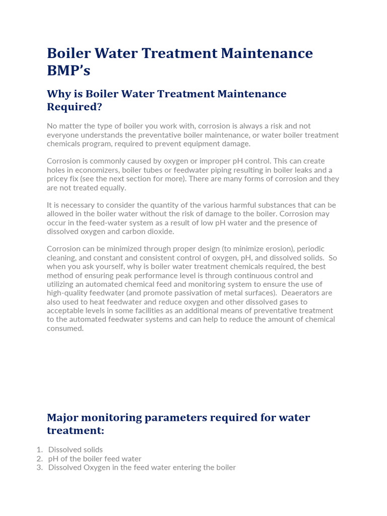 BOILER MAINTENANCE PROCEDURE visual data 6