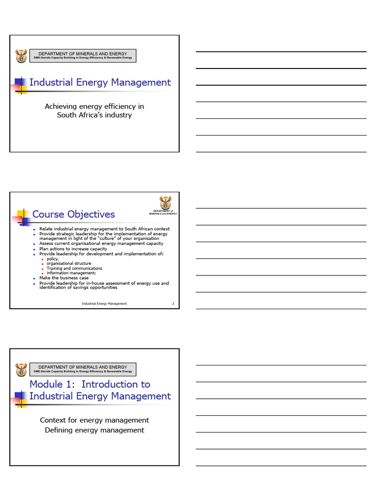 South Africa Industrial Energy Efficiency Guide | PDF | Energy ...